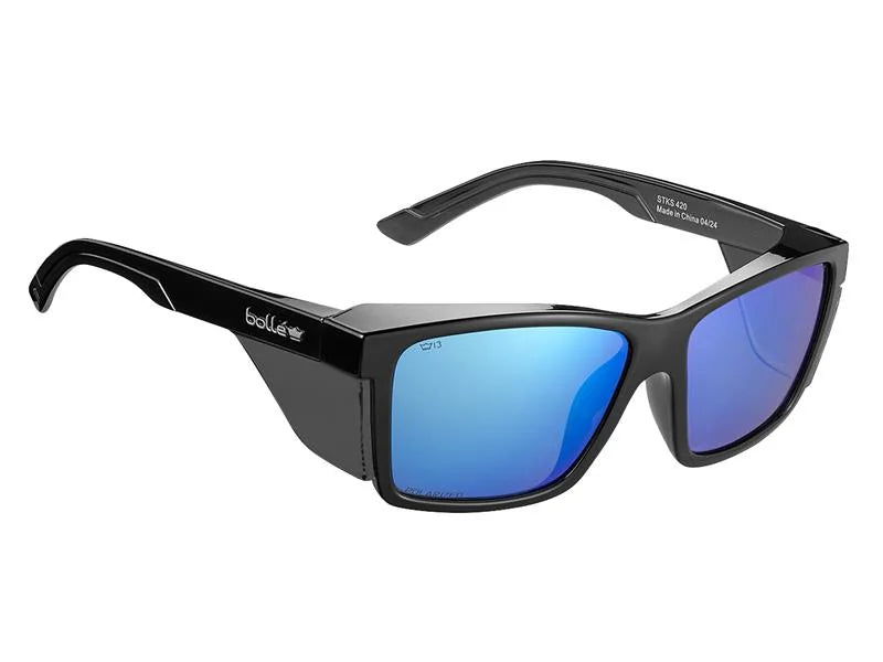 Bolle Safety STKS 420 Black Gloss Frame Safety Glasses - Flash - STK42N51E