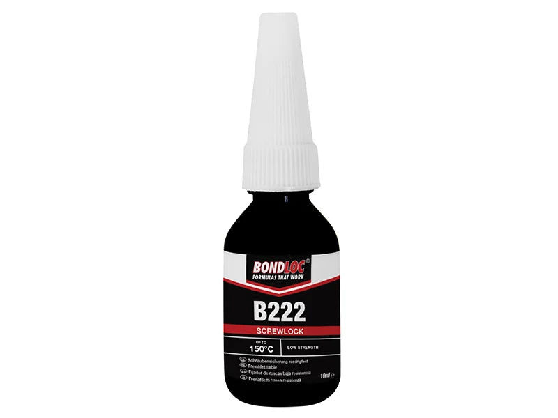 Bondloc B222 Screwlock Low Strength Threadlocker 10ml - B222-10