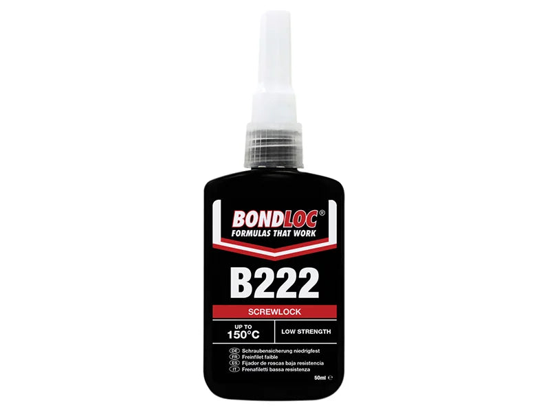 Bondloc B222 Screwlock Low Strength Threadlocker 50ml - B222-50