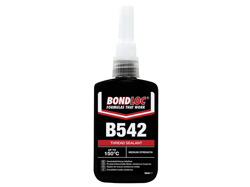Bondloc B542 Hydraulic Seal Pneumatic Fittings 50ml - B542-50