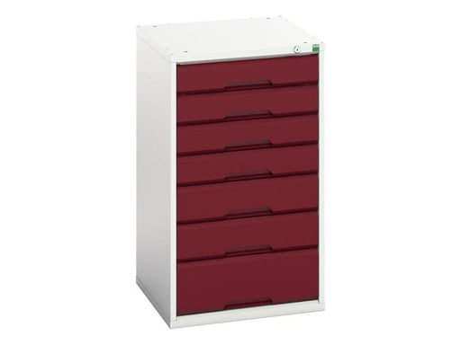 Bott Verso 7 Drawer Cabinet 525 x 900mm Crimson Red - 16925029.24