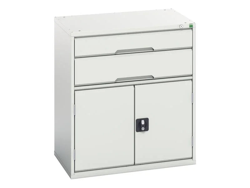Bott Verso 2 Drawer + Cupboard 900 x Light Grey 525-1050mm