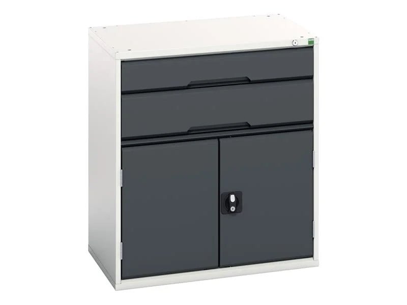 Bott Verso 2 Drawer + Cupboard 900 x Anthracite Grey 525-1050mm