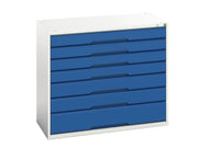 Bott Verso 7 Drawer Cabinet 1050 x 900mm Gentian Blue - 16925229.11