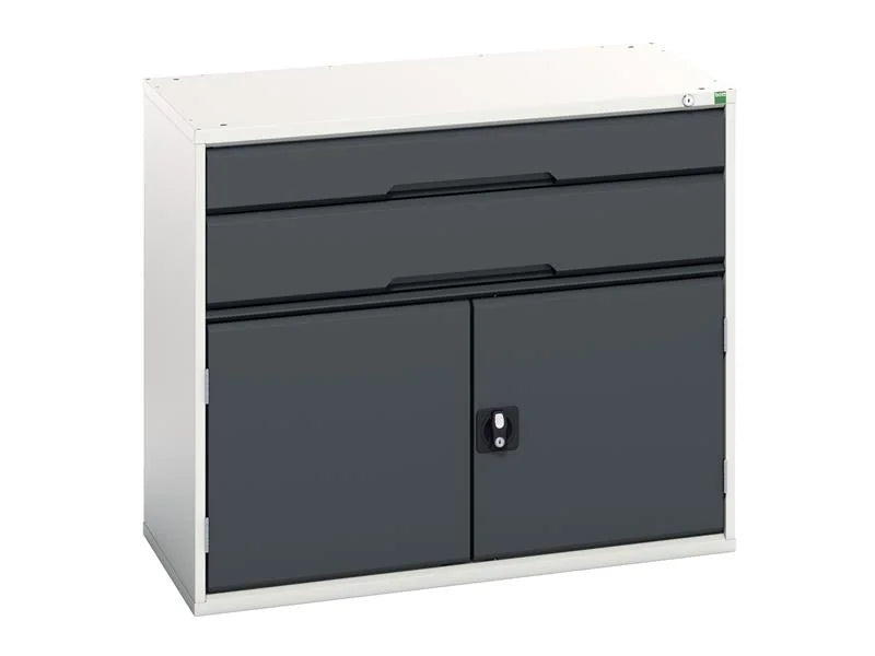 Bott Verso 2 Drawer + Cupboard 900 x Anthracite Grey 525-1050mm