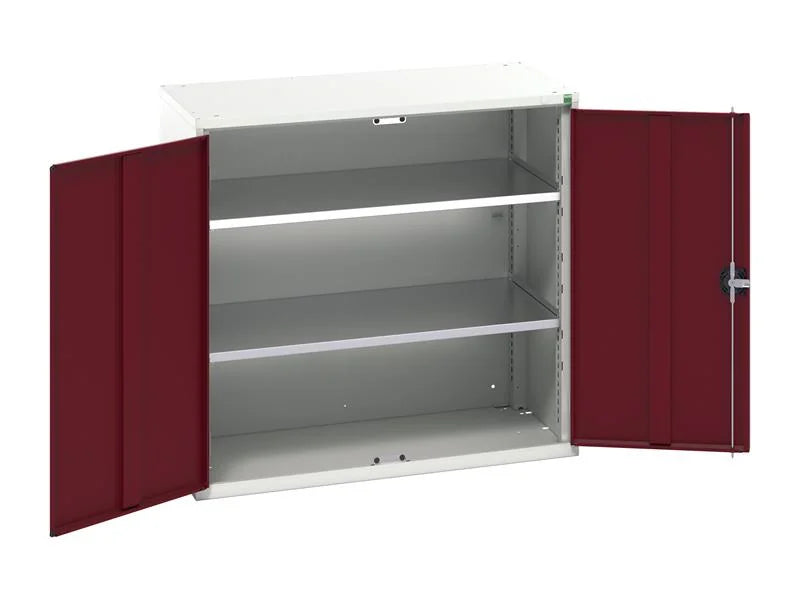 Bott Verso 2 Shelf Cupboard Crimson Red 800-1050mm
