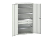 Bott Verso Kitted Cupboard 4 Shelf + 2 Drawer 1050 x 2000mm Light Grey