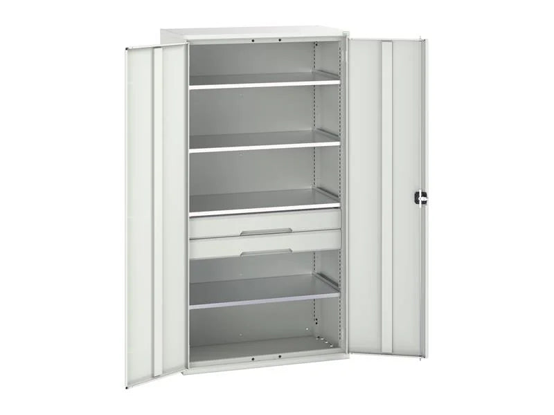 Bott Verso Kitted Cupboard 4 Shelf + 2 Drawer 1050 x 2000mm Light Grey