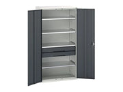 Bott Verso Kitted Cupboard 4 Shelf + 2 Drawer 1050 x 2000mm Anthracite Grey