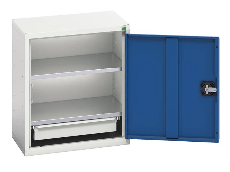 Bott Verso Economy Wall Cupboard 2 Shelf Gentian Blue 525-800mm