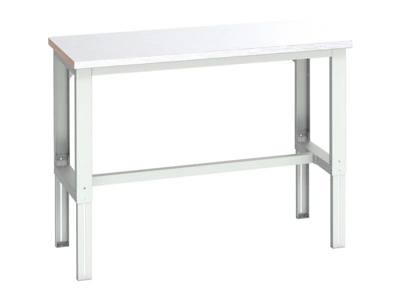 Bott Cubio Adjustable Bench, Steel Clad Top 1500 750-900mm