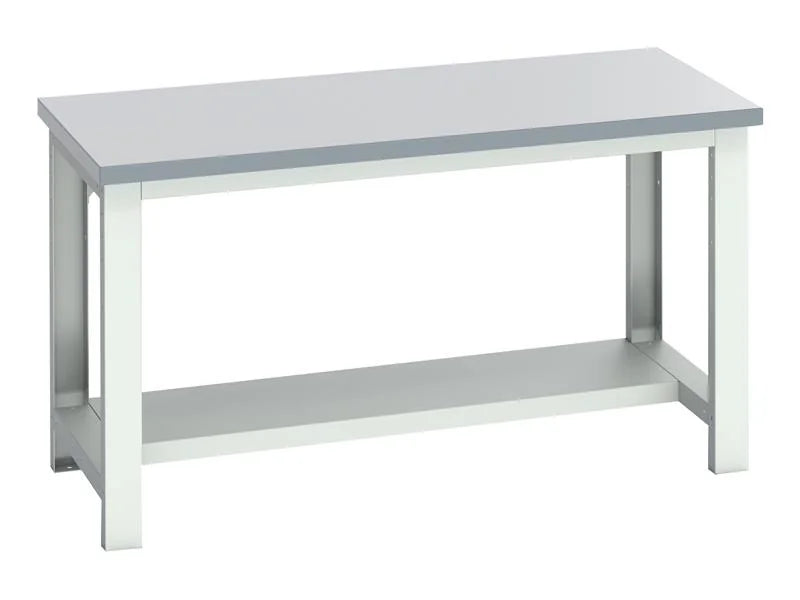 Bott Cubio Bench with Half Shelf, ESD Laminate Clad Top 1500 x 750mm