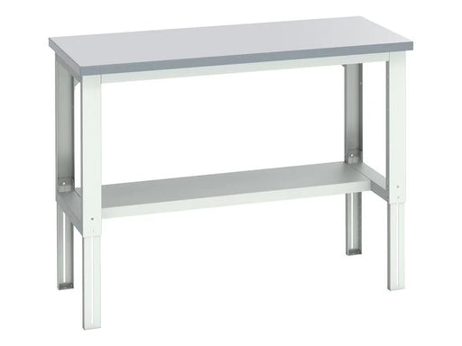 Bott Cubio Adjustable Bench with Half Shelf, Laminate Top 1500 x 750mm