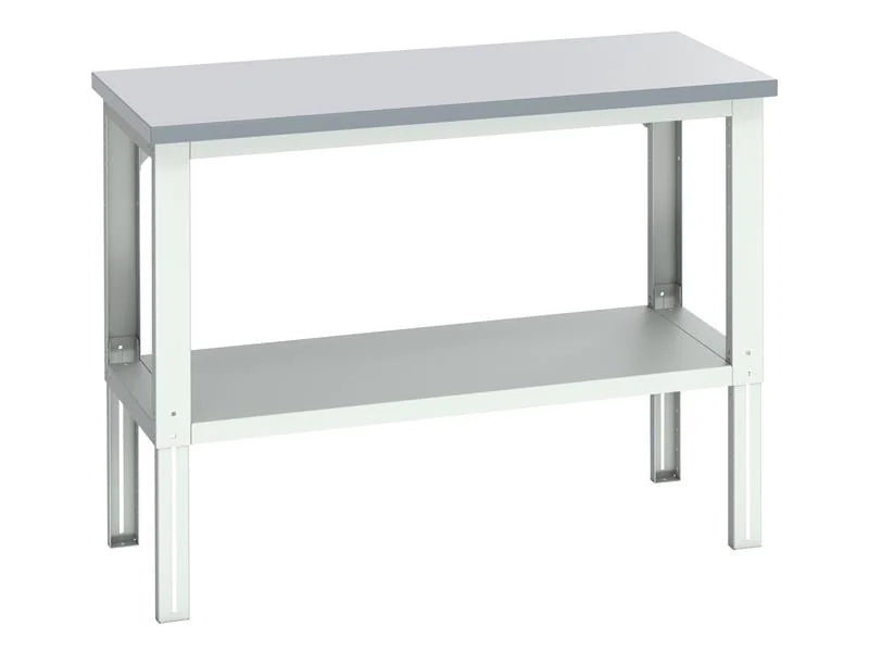 Bott Cubio Adjustable Bench with Shelf, Laminate Top 1500 x 750mm - 41003677.16V