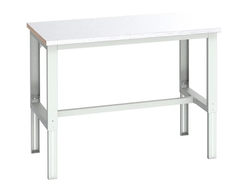 Bott Cubio Adjustable Bench, Steel Clad Top 1500 750-900mm