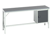 Bott Verso Bench with Cupboard, Lino Top 2000 x 600mm - Q16921715.19