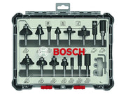 Bosch Powertool Accessories 1/4in PRO Router Bit Set, 15 Piece - 2607017473