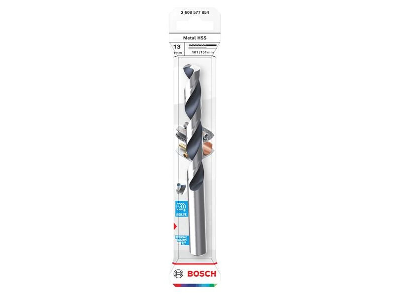 Bosch Powertool Accessories Metal HSS Twist Drill Bit 13 x 101 x 151mm