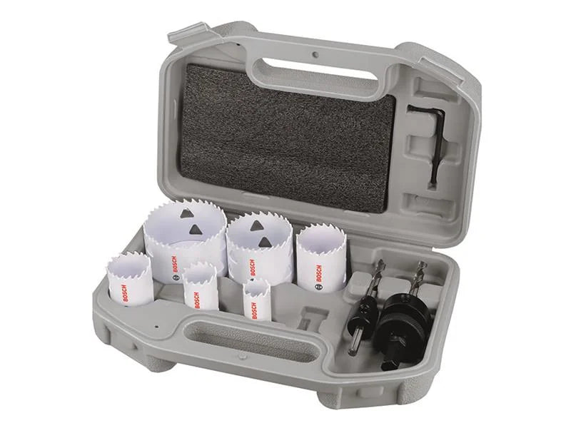 Bosch Powertool Accessories Multi Material Hole Saw Electrician's Set, 9 Piece