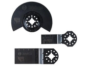 Bosch Powertool Accessories Basic Wood Set for Multi-tools, 3 Piece - 2608662343