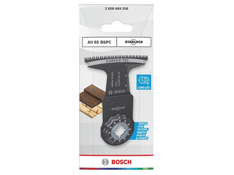 Bosch Powertool Accessories AII 65 BSPC Plunge Cut Curved Blade 65mm