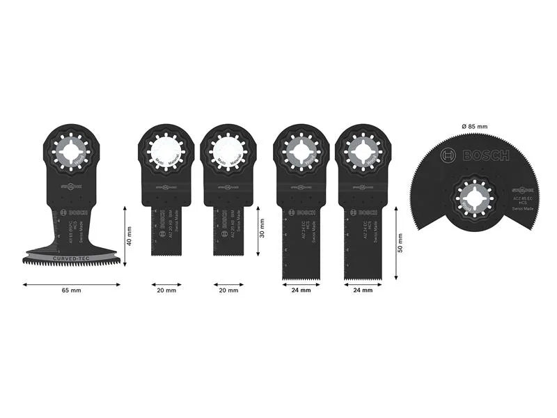 Bosch Powertool Accessories Wood & Soft Metal Set, 6 Piece - 2.608.669.334