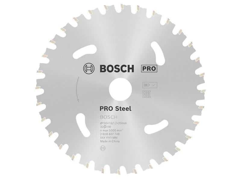 Bosch Powertool Accessories PRO Steel Cordless Circular Saw Blade 150 x 20mm x