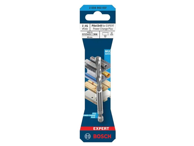 Bosch Powertool Accessories EXPERT Power Change Plus Pilot Drill 7.15 x 85mm