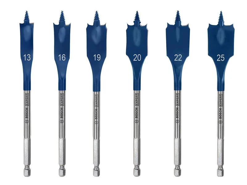 Bosch Powertool Accessories EXPERT Self Cut Speed Spade Drill Bit Set, 6 Piece