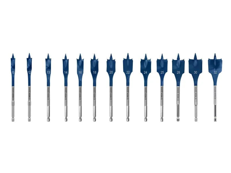 Bosch Powertool Accessories EXPERT Self Cut Speed Spade Drill Bit Set, 13 Piece