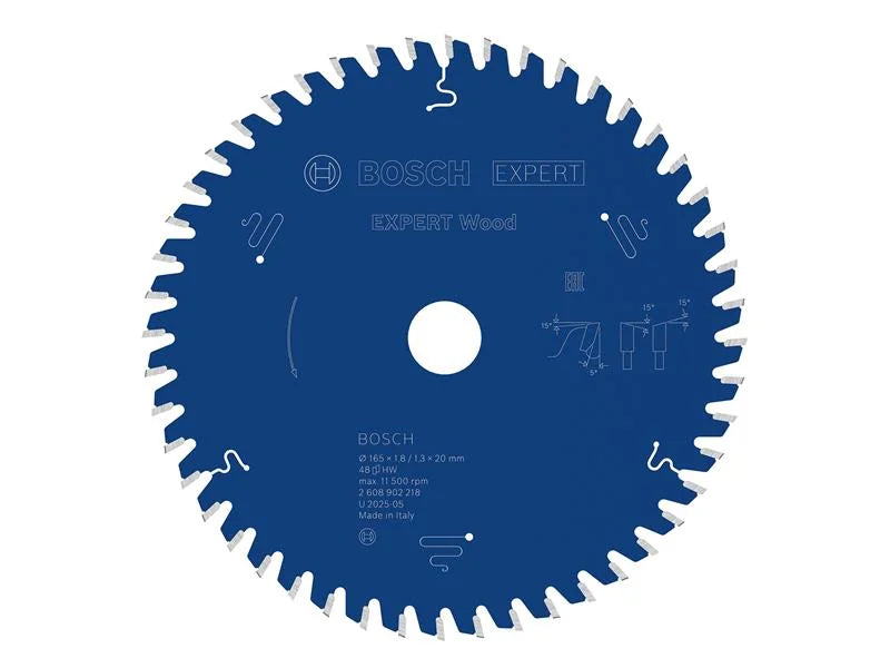 Bosch Powertool Accessories EXPERT Wood Circular Saw Blade 165 x 20mm x 48T