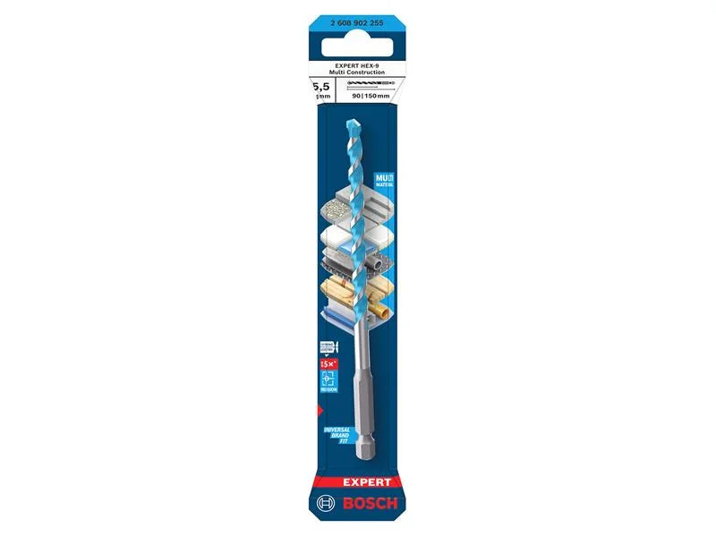 Bosch Powertool Accessories EXPERT HEX-9 Multi Construction Drill