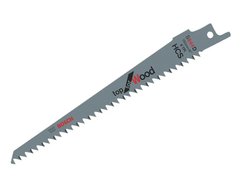 Bosch Powertool Accessories S 644 D Top for Wood Reciprocating Saw Blade 150mm 6
