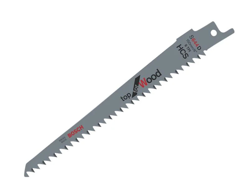 Bosch Powertool Accessories S 644 D Top for Wood Reciprocating Saw Blade 150mm 6