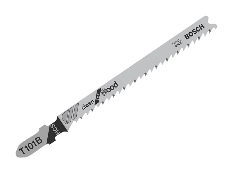 Bosch Powertool Accessories T 101 B Clean for Wood Jigsaw Blade 100mm Pack of 5