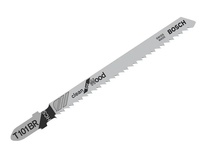 Bosch Powertool Accessories T 101 BR Clean for Wood Jigsaw Blades 100mm Pack of