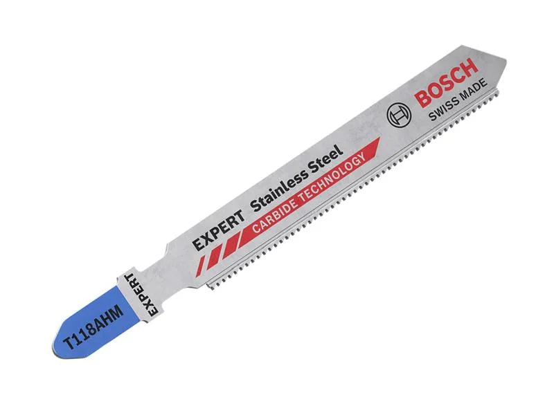 Bosch Powertool Accessories EXPERT Stainless Steel T118 AHM Jigsaw Blade 83mm