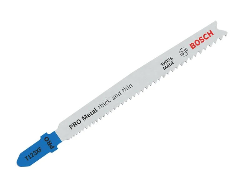Bosch Powertool Accessories PRO Metal thick and thin T123XF Jigsaw Blade 100mm