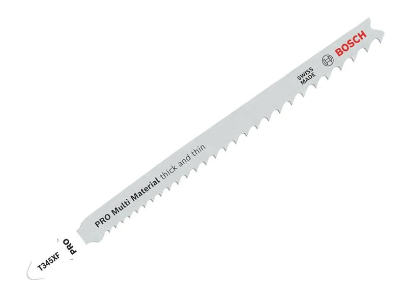 Bosch Powertool Accessories PRO Multi Material T345XF Jigsaw Blade 132mm Pack of