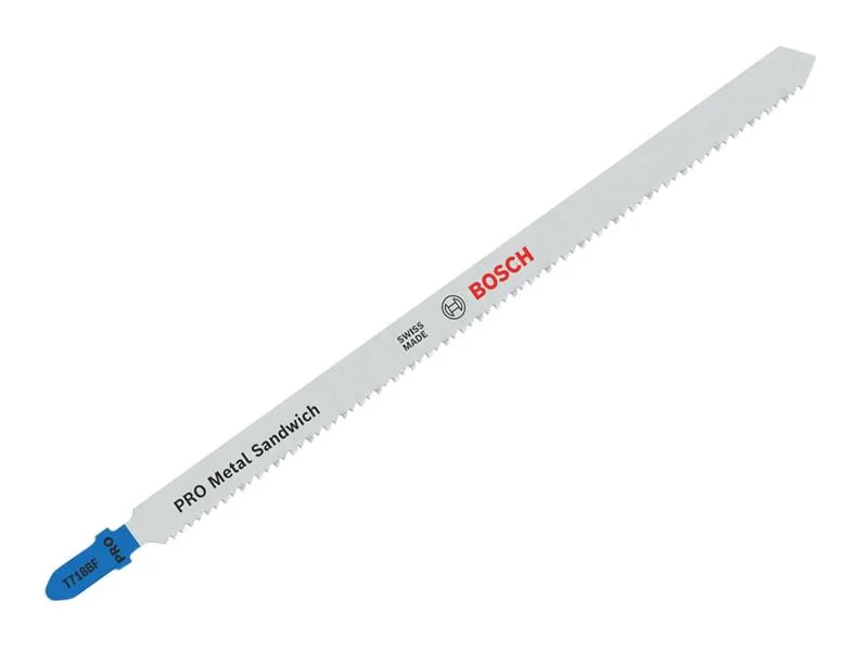 Bosch Powertool Accessories PRO Metal Sandwich T718BF Jigsaw Blade 180mm Pack of