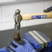 Sealey Premier Ball Pein Hammer 1.5lb with Hickory Shaft