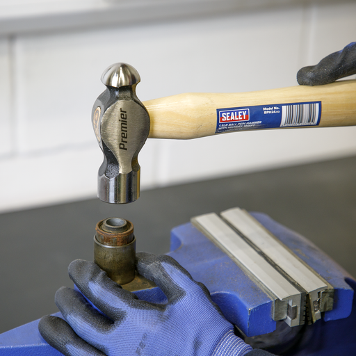 Sealey Premier Ball Pein Hammer 1.5lb with Hickory Shaft