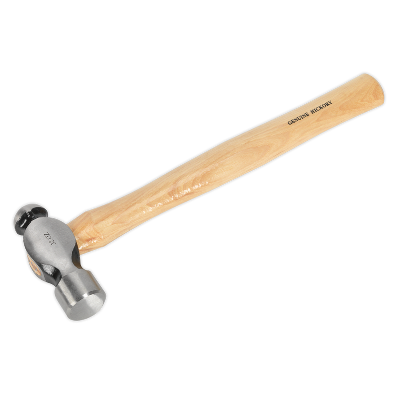 Sealey Premier Ball Pein Hammer 2lb with Hickory Shaft