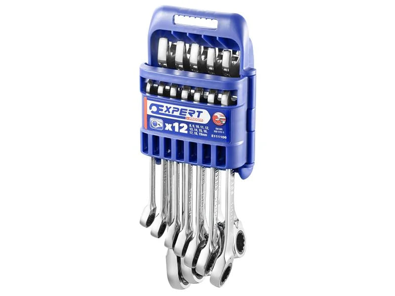 Expert Ratchet Combination Spanner Set, 12 Piece - E111106