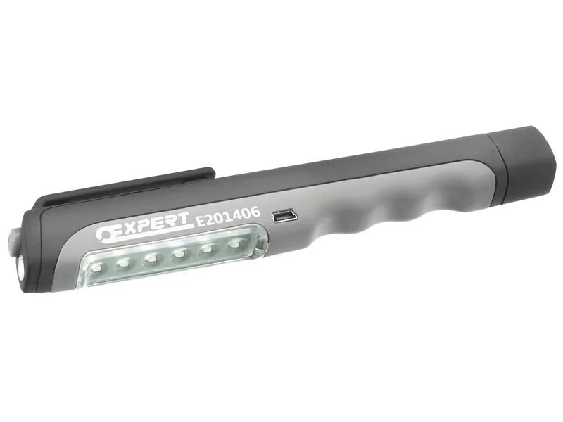 Expert USB Rechargeable Pen Light 6+1 LED - E201406