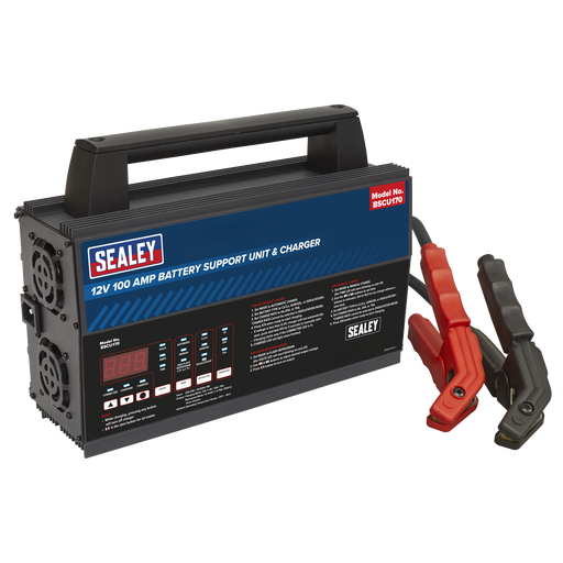 Sealey 12V Battery Support Unit & Charger BSCU170 100A