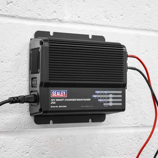 Sealey BSCU25A 12V 25A Smart Charger for VRLA, Gel, AGM, Lithium
