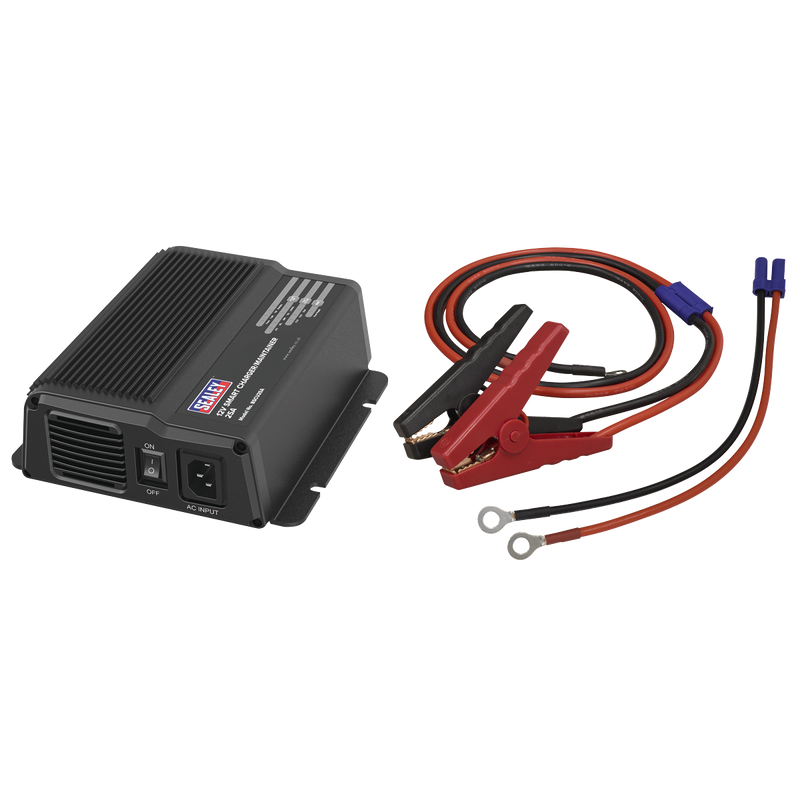 Sealey BSCU25A 12V 25A Smart Charger for VRLA, Gel, AGM, Lithium