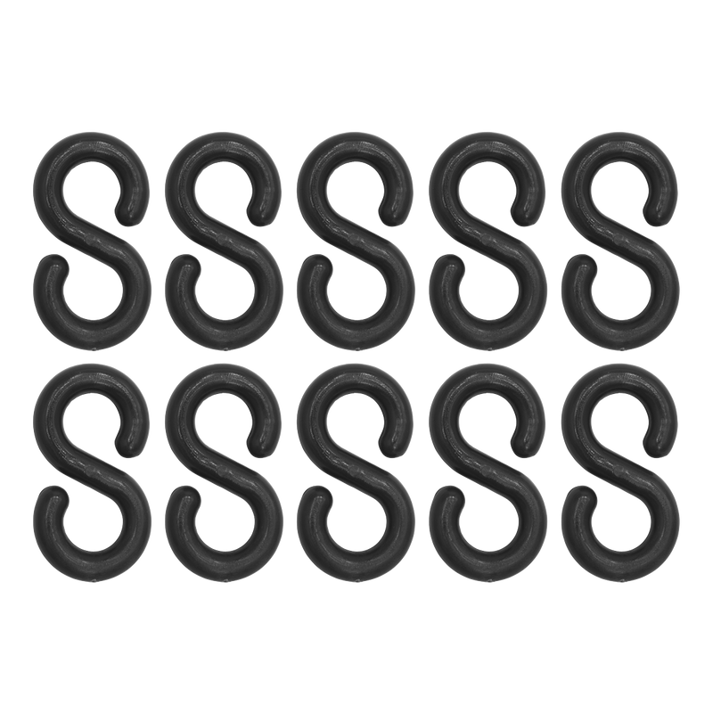 Sealey Plastic Chain S-Hook Pack of 10 - 6mm Compatibility