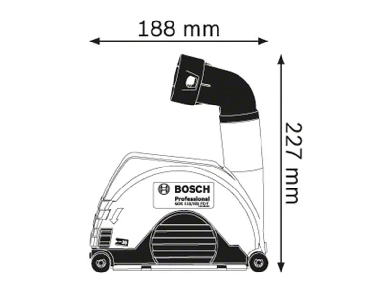 Bosch GDE 115/125 FC-T Professional Grinder Dust Extraction - 1600A003DK